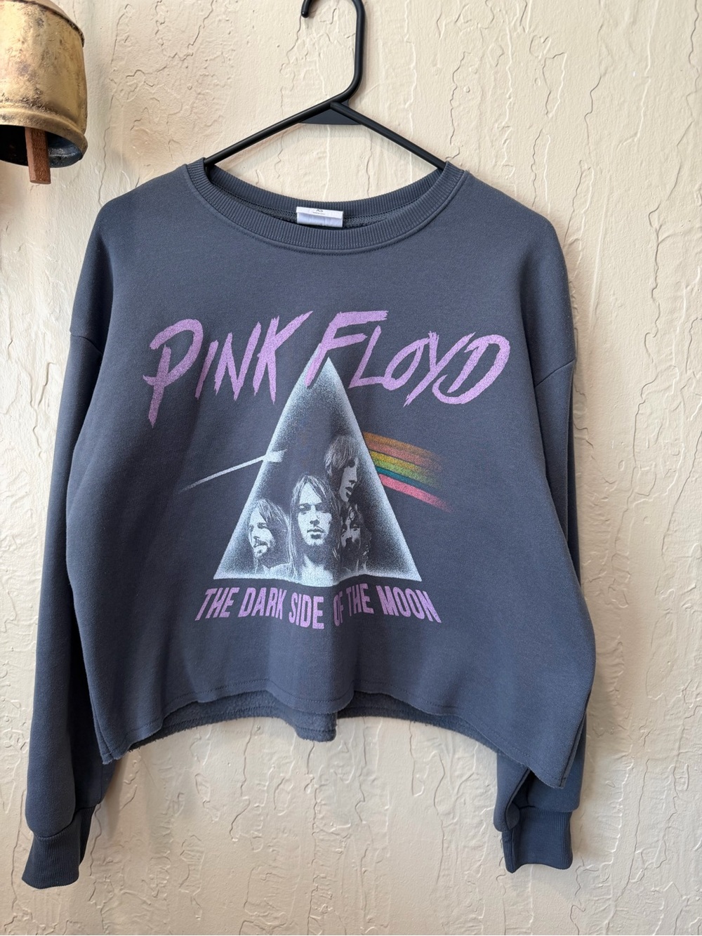 Pink Floyd graphic cropped sweatshirt